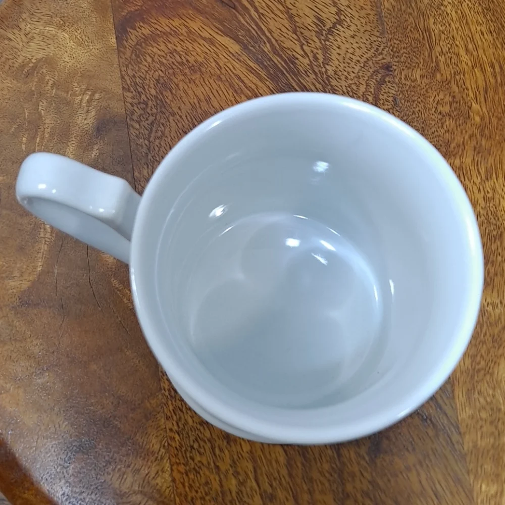 Williams Sonoma White And Black T Monogram 16oz Mug